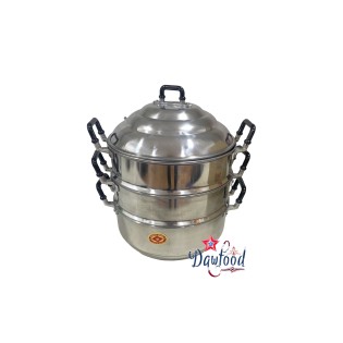 Con la olla de vapor Aluminium Diamond Brand tu comida será rica