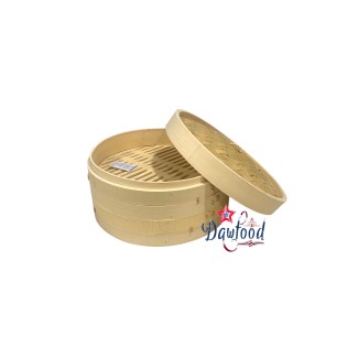 Vaporera de bamboo Shi Baling, 30 cm para comida asiática de calidad