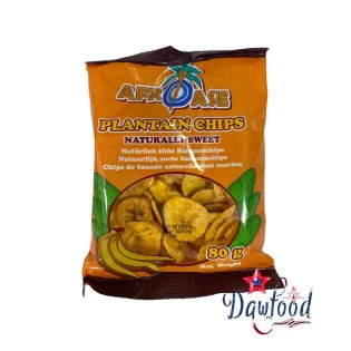 Afroase Chips de Plátano Dulce de 80 g para diversas recetas asiáticas