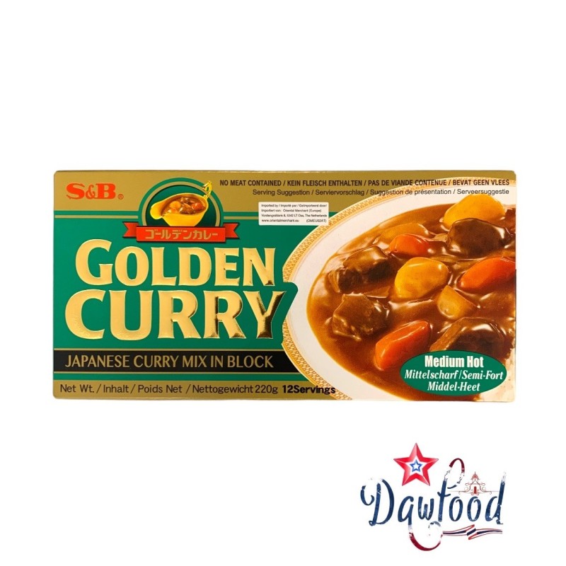 Mezcla de curry japonés en trozos S&B, 220 g - Dawfood Supermercado Mezcla de curry japonés en trozos S&B, 220 g - Dawfood Supermercado