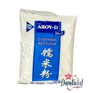 AROY-D Harina de Arroz Glutinoso de 400 gr para preparar postres