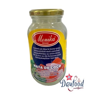 Nata de coco Monika, posee un exquisito sabor dulce y tropical