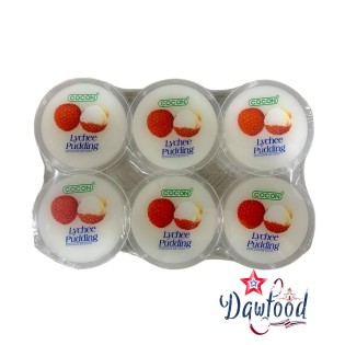 Pudding au litchi avec nata de coco 480 Gr cocon