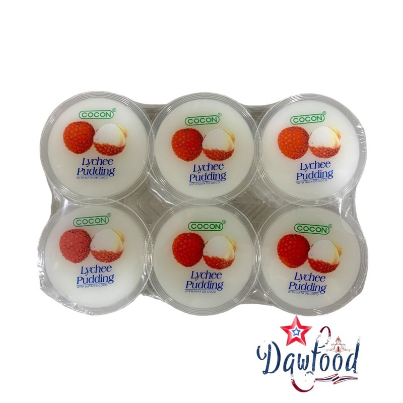 Lychee Pudding with nata de coco 480 Gr Coconut