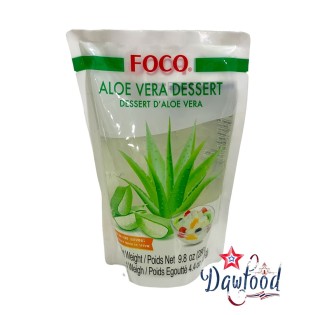 Postre de aloe vera Foco, textura gelatinosa y suave al paladar