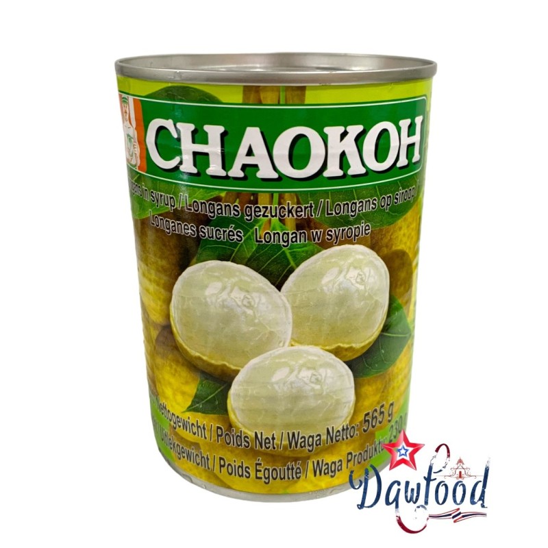 Longan en almíbar Chaokoh tiene una pulpa aromática y muy jugosa