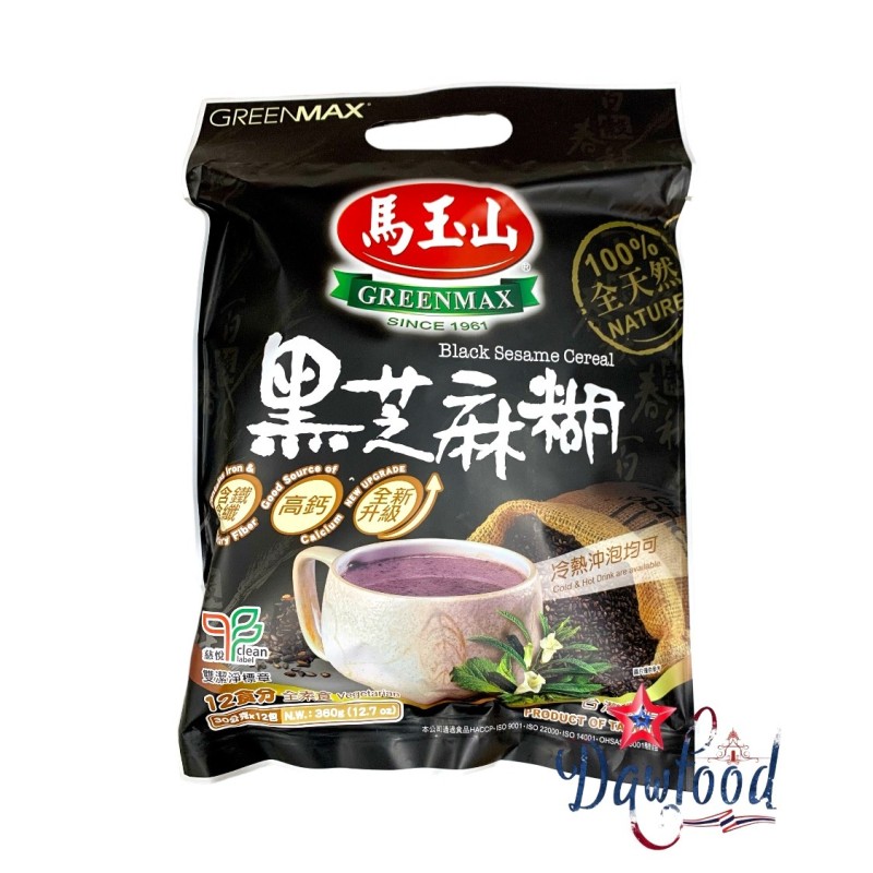Bebida de sésamo negra Greenmax, 360 g - Dawfood Supermercado Bebida de sésamo negra Greenmax, 360 g - Dawfood Supermercado
