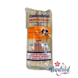 ก๋วยเตี๋ยวเส้นจันท์ เส้นผัดไทย 10 mm straight 400 gr Farmer