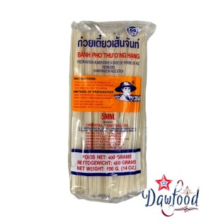 ก๋วยเตี๋ยวเส้นจันท์ เส้นผัดไทย  5 mm straight 400 gr Farmer