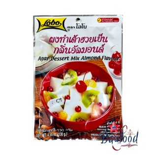 Mezcla de postre agar con sabor a almendras Lobo, 130 gr - Dawfood