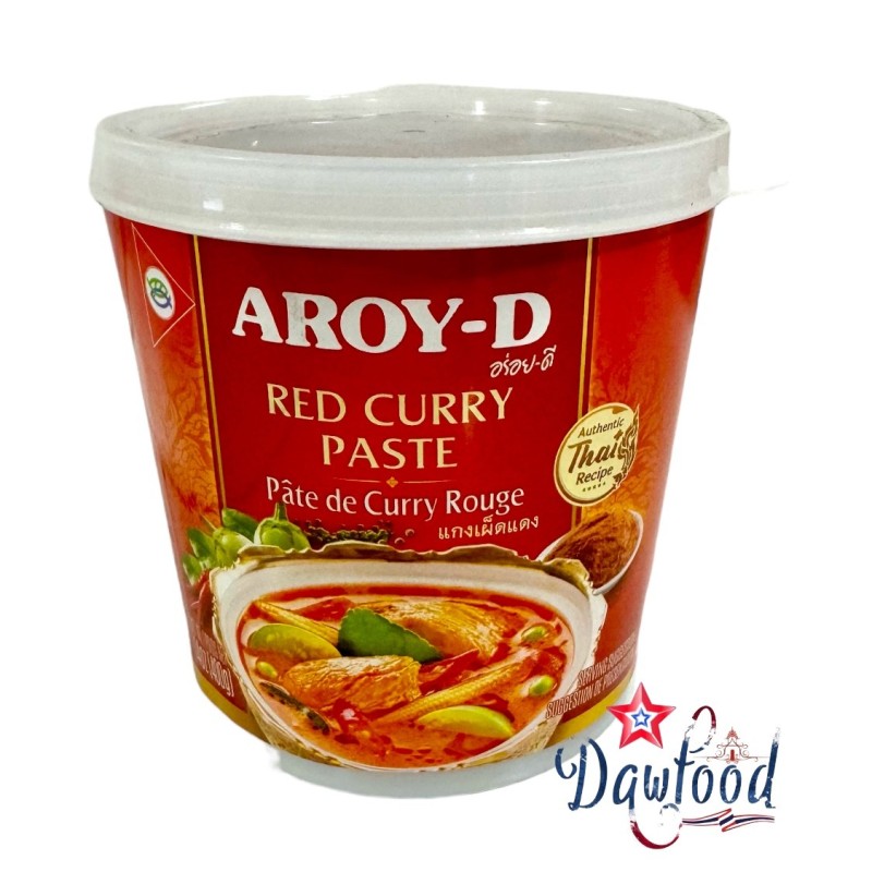 La salsa de curry rojo de Aroy-D es una pasta de origen tailandés La salsa de curry rojo de Aroy-D es una pasta de origen tailandés