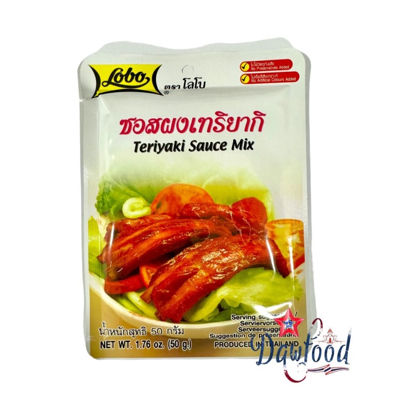 Sauce teriyaki pour côtes levées 50 gr Lobo