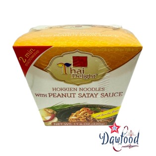 หมี่ฮกเกี้ยนพร้อมน้ำซอสสะเต๊ะ สำเร็จรูป 330 gr Thai Delight