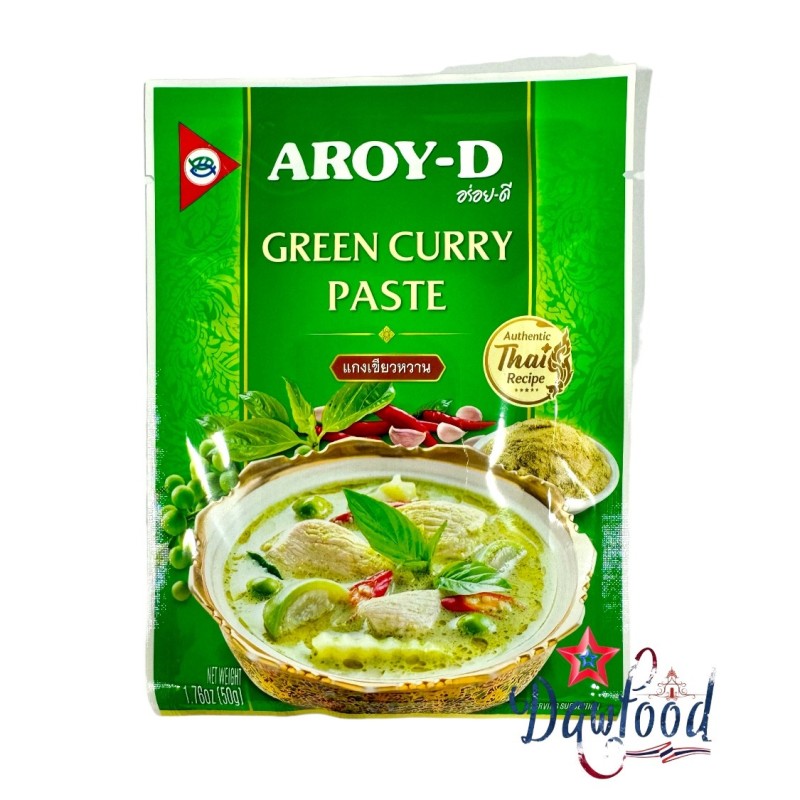 Pâte de curry vert 50 gr Aroy-D