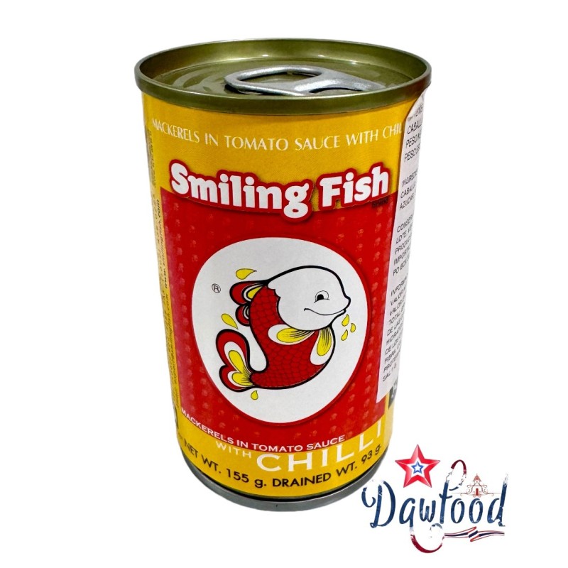 ปลากระป๋องปุ้มปุ้ย ในซอสมะเขือเทศรสเผ็ด 155 gr Smiling Fish ปลากระป๋องปุ้มปุ้ย ในซอสมะเขือเทศรสเผ็ด 155 gr Smiling Fish