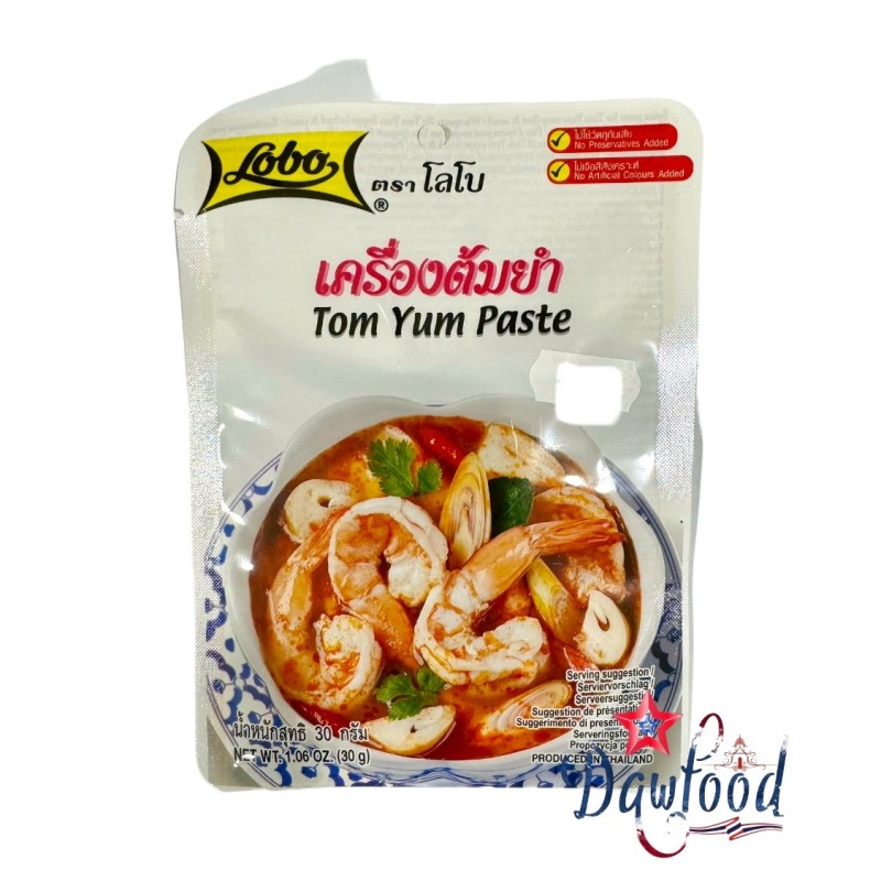 Pasta Tom Yum Lobo de 30 g. La exquisitez de las sopas tailandesas Pasta Tom Yum Lobo de 30 g. La exquisitez de las sopas tailandesas