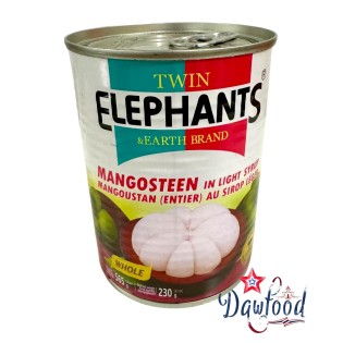 Mangostán en almíbar ligero Elephants, 565 g - Dawfood Supermercado
