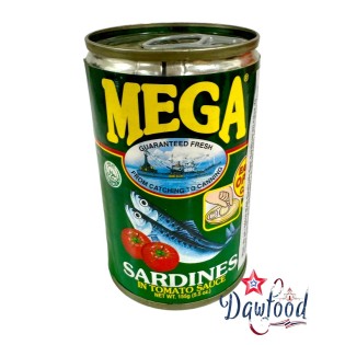 ปลาซาร์ดีน ในซอสมะเขือเทศ 155 gr MEGA