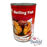 ปลาแมคาเรลทอดราดพริก 425 gr Smiling Fish