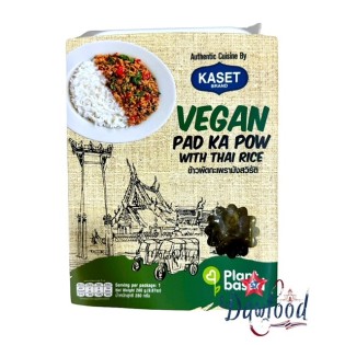 Pad ka pow vegano con arroz tailandes 280 gr Kaset