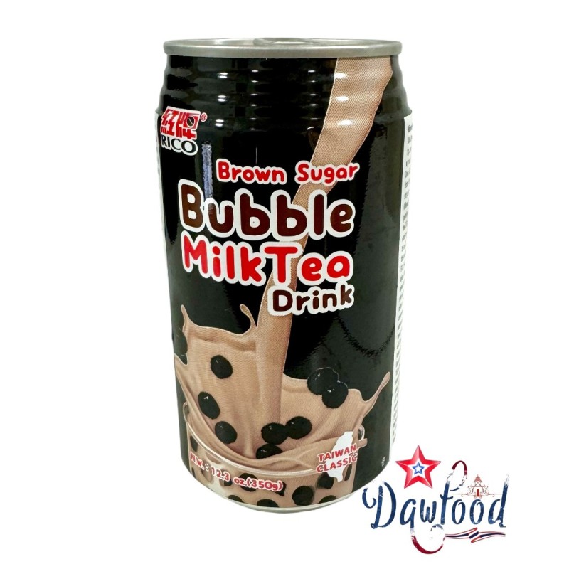 Bebida Bubble Tea Sabor AZÚCAR MORENO con Leche y Burbujas 350ml RICO - Dawfood Bebida Bubble Tea Sabor AZÚCAR MORENO con Leche y Burbujas 350ml RICO - Dawfood