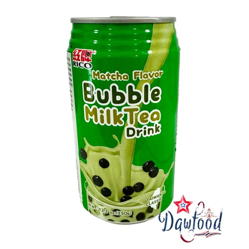 Bebida Bubble Tea Sabor MATCHA con Leche y Burbujas 350ml RICO - Dawfood Bebida Bubble Tea Sabor MATCHA con Leche y Burbujas 350ml RICO - Dawfood