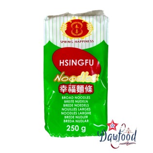 เส้นข้าวซอยอบแห้ง เส้นบะหมี่เส้นแบน 250 gr Hsingfu