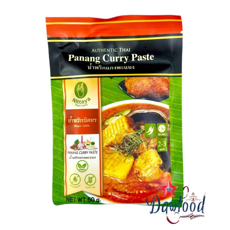Vegan Panang Curry Paste 50g Nittaya Vegan Panang Curry Paste 50g Nittaya