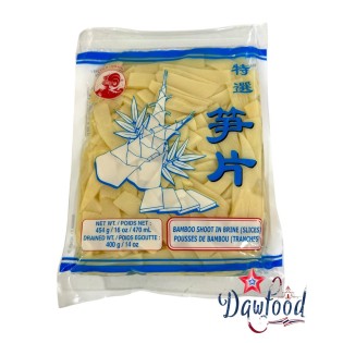 Pousses de bambou en saumure (tranches) 454 gr Cock