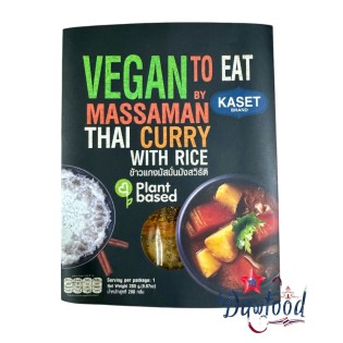 Curry Massaman Vegano con Arroz Jasmine 280g Kaset - Auténtico Sabor Tailandés | Dawfood