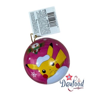 Bola Navideña de Pokémon con Caramelo de Fresa 5g - Decoración y Dulces | Dawfood