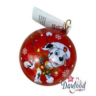 Boule de Noël Pat' Patrouille avec bonbons à la fraise 5 gr