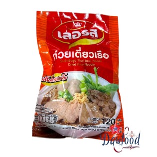 ก๋วยเตี๋ยวเรือ ก๋วยเตี๋ยวสำเร็จรูป เส้นเล็ก 1 mm 120 gr Lerros